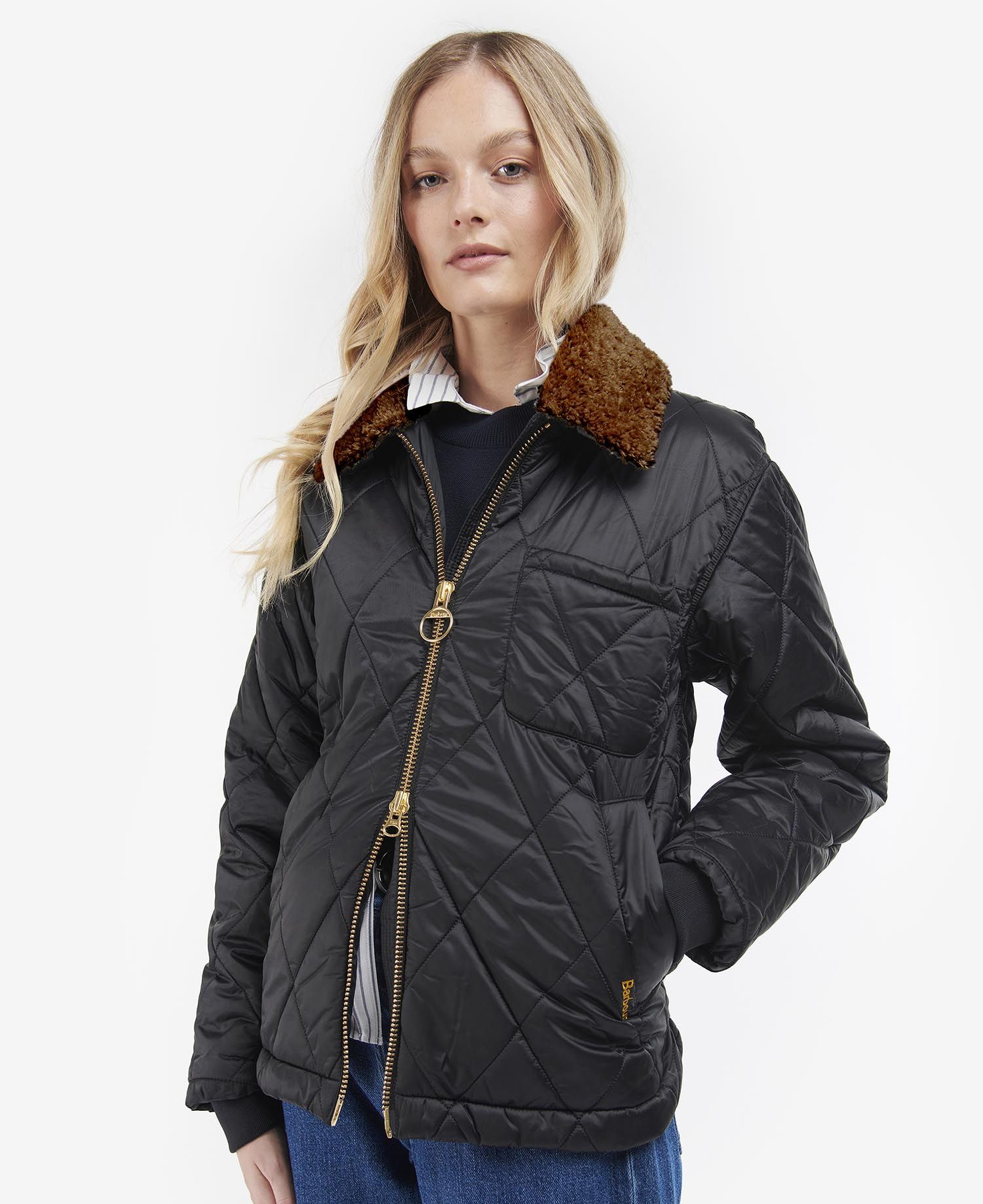 Barbour Vaila Women's Quilted Jackets Black | 941583-BZS