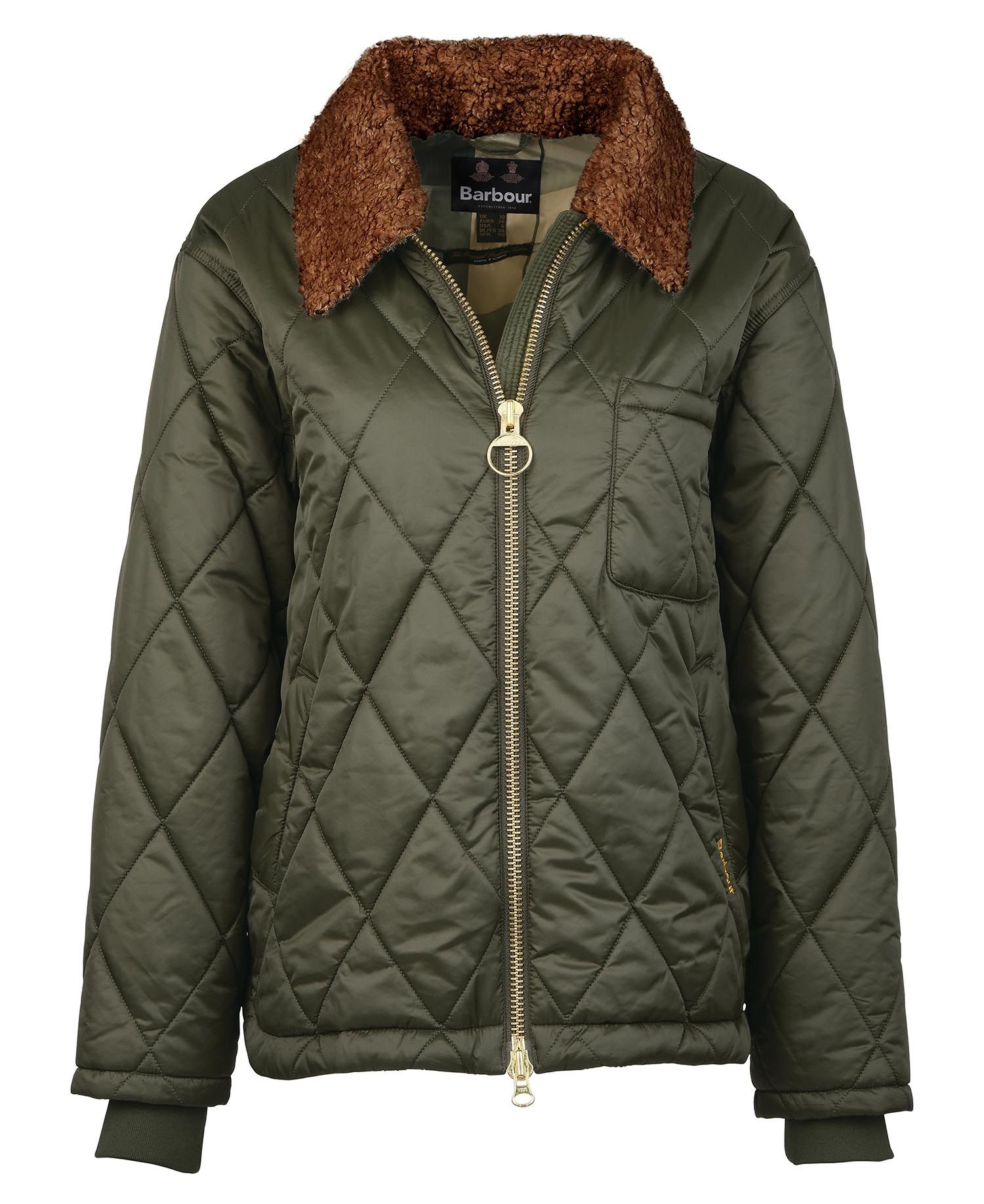 Barbour Vaila Women's Quilted Jackets Olive | 236059-OMG