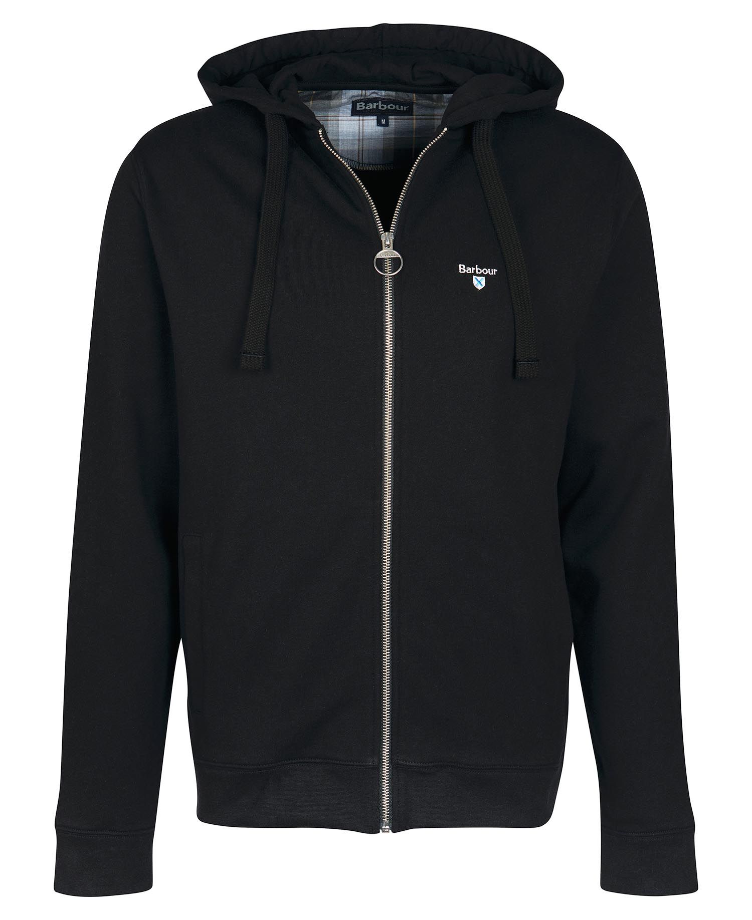 Barbour Wallington Zip Men's Hoodie Black | 048512-LUH