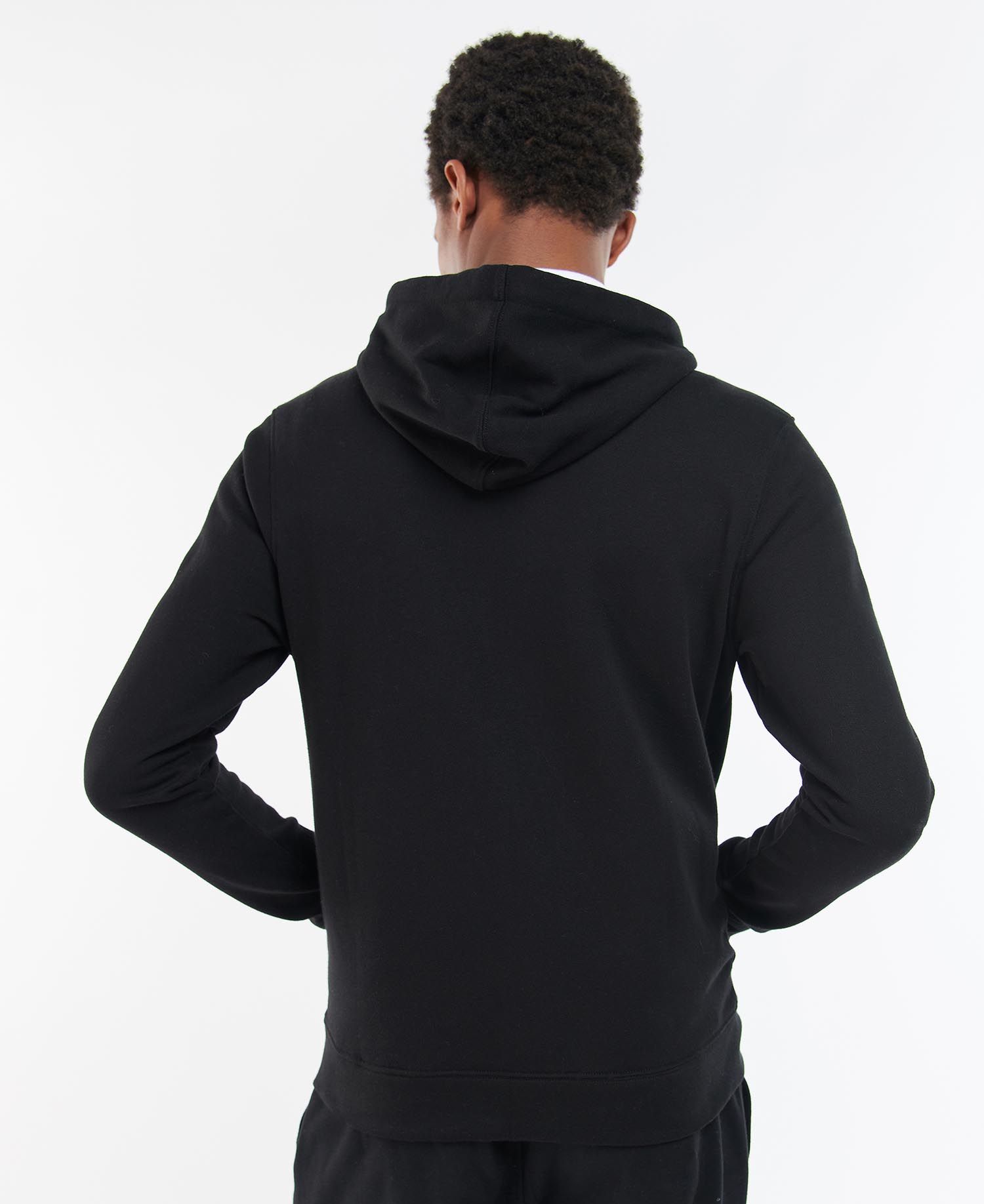 Barbour Wallington Zip Men's Hoodie Black | 048512-LUH