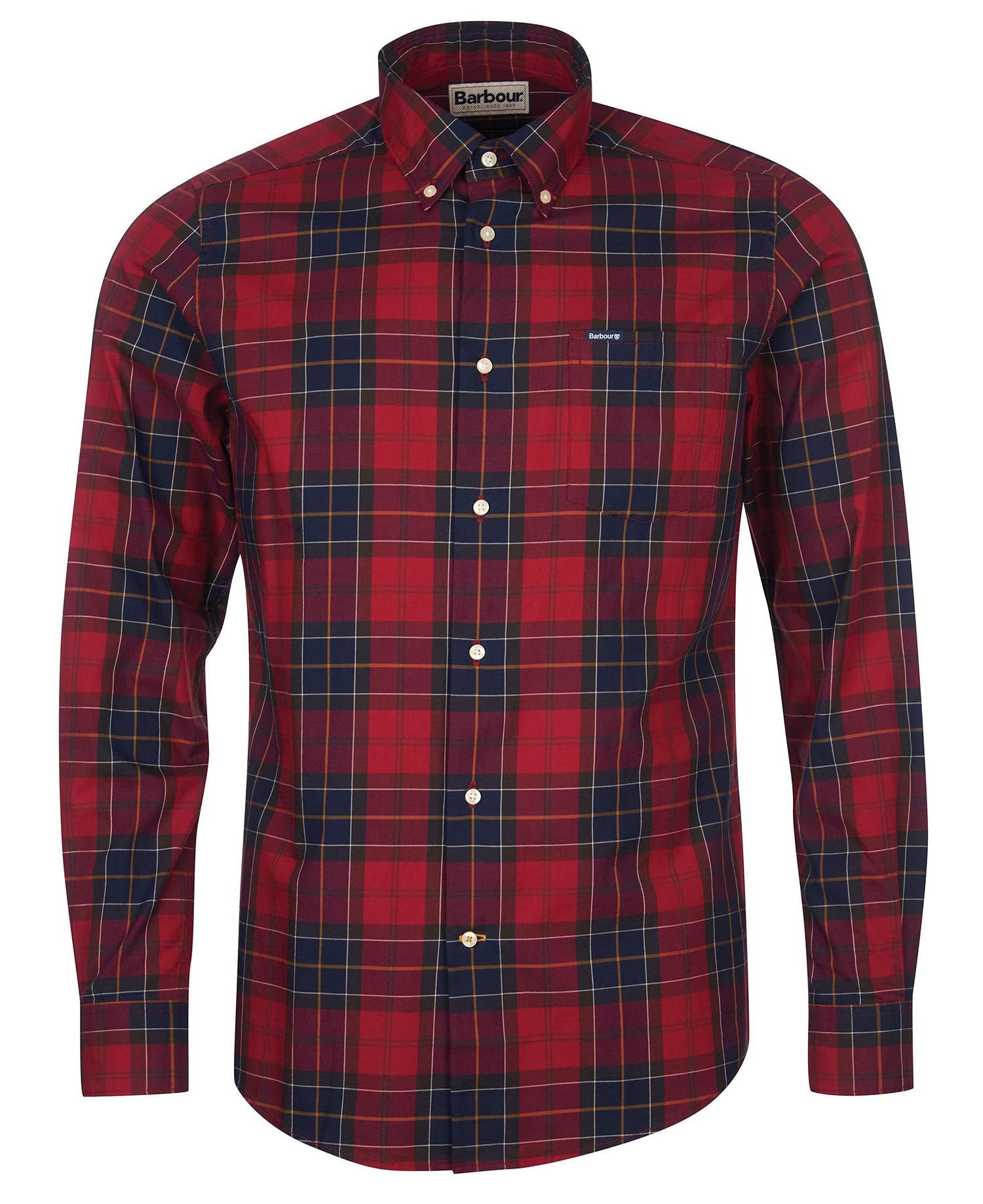 Barbour Wetherham Tailored Men's Shirts Red | 296580-BHQ