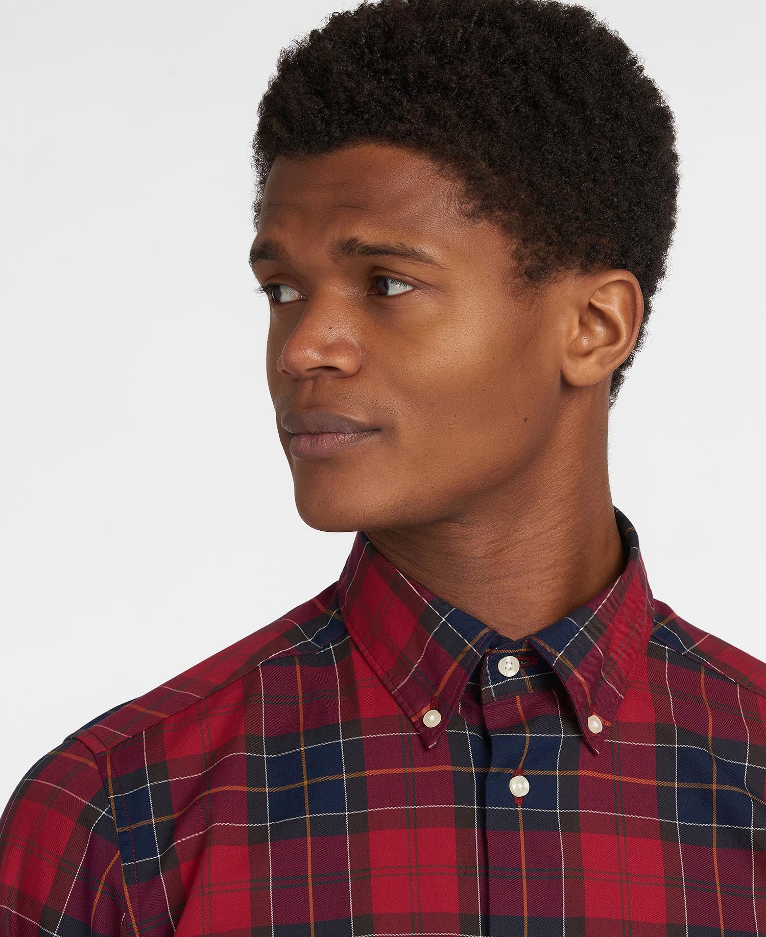 Barbour Wetherham Tailored Men's Shirts Red | 296580-BHQ