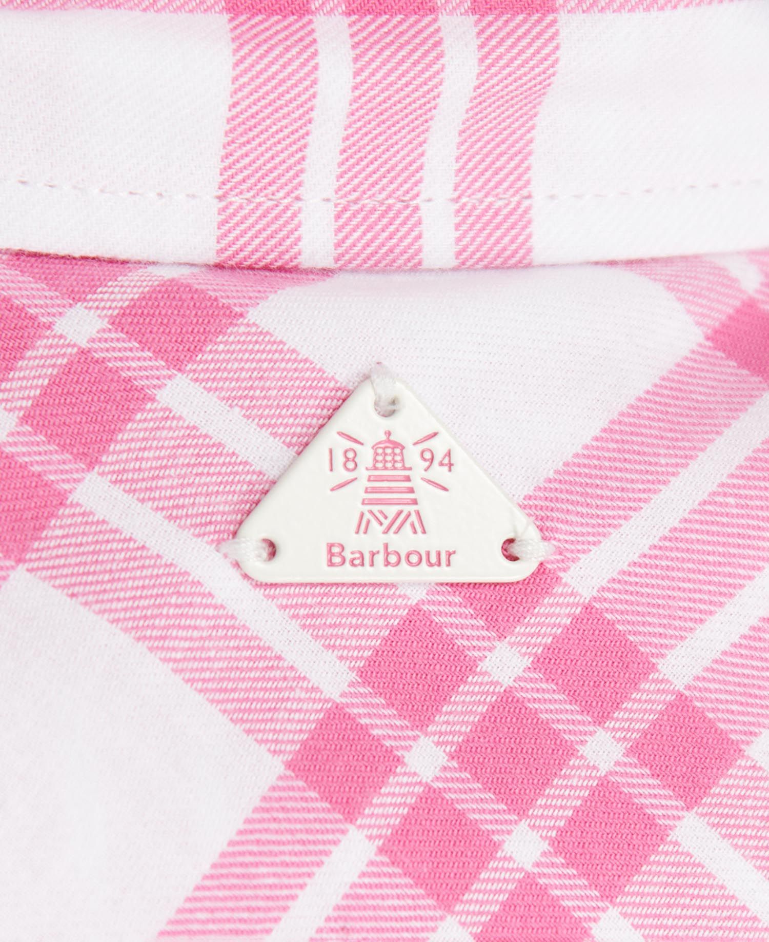 Barbour Willowherb Women's Shirts White / Pink | 956721-FIO