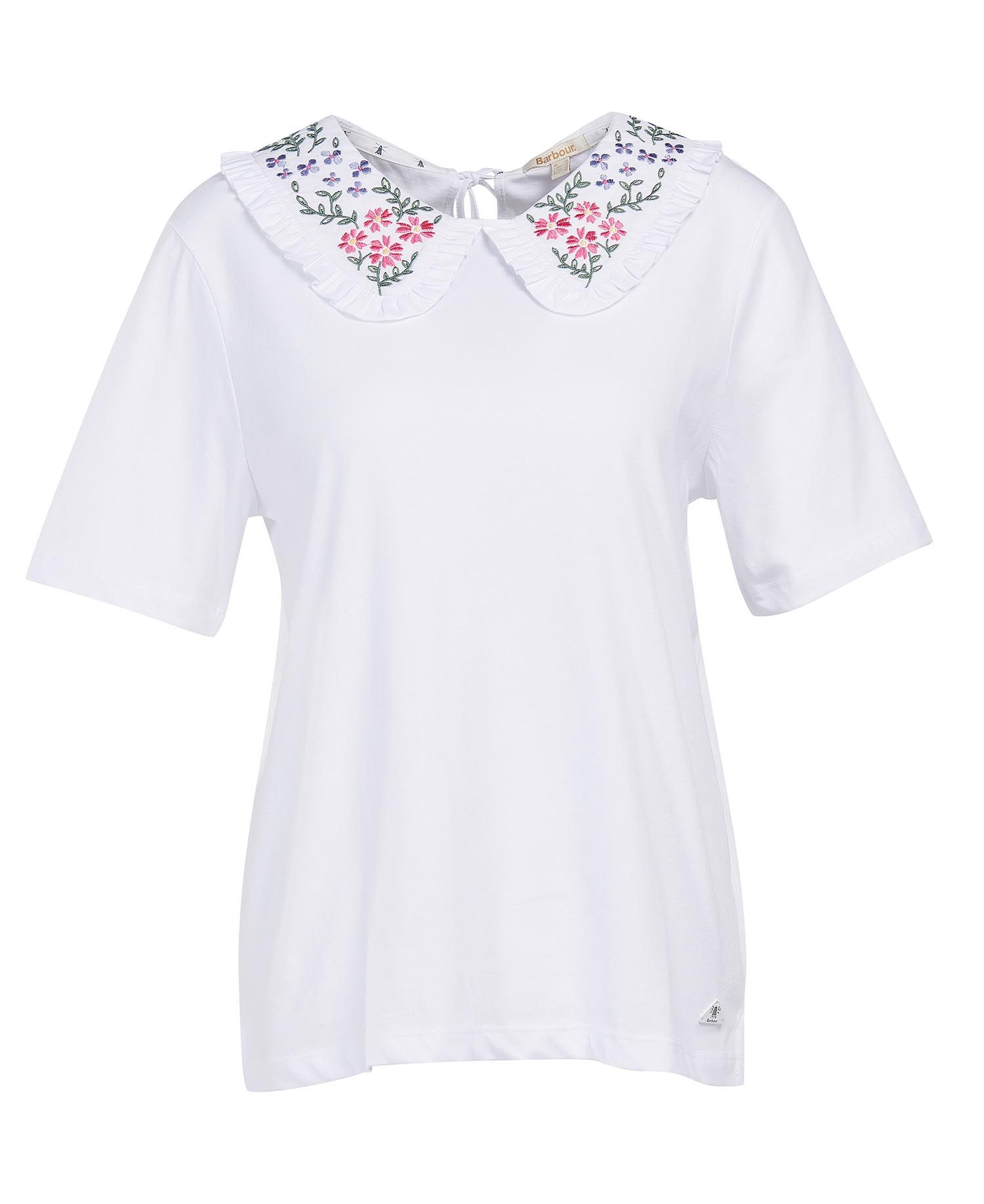 Barbour Willowherb Women's T Shirts White | 402519-CVQ