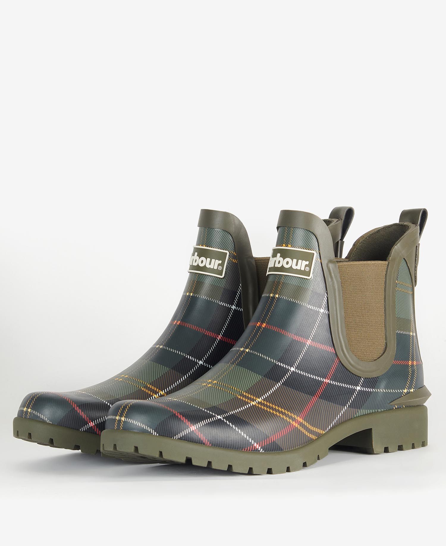 Barbour Wilton Wellingtons Women's Rain Boots Olive | 075281-ZVQ