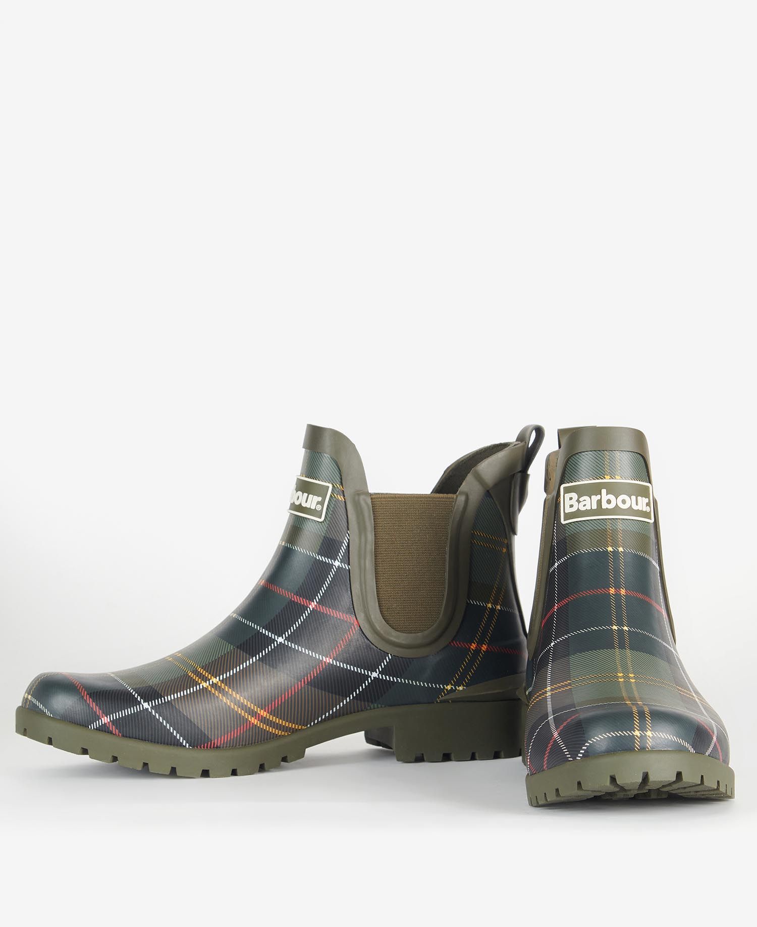 Barbour Wilton Wellingtons Women's Rain Boots Olive | 075281-ZVQ