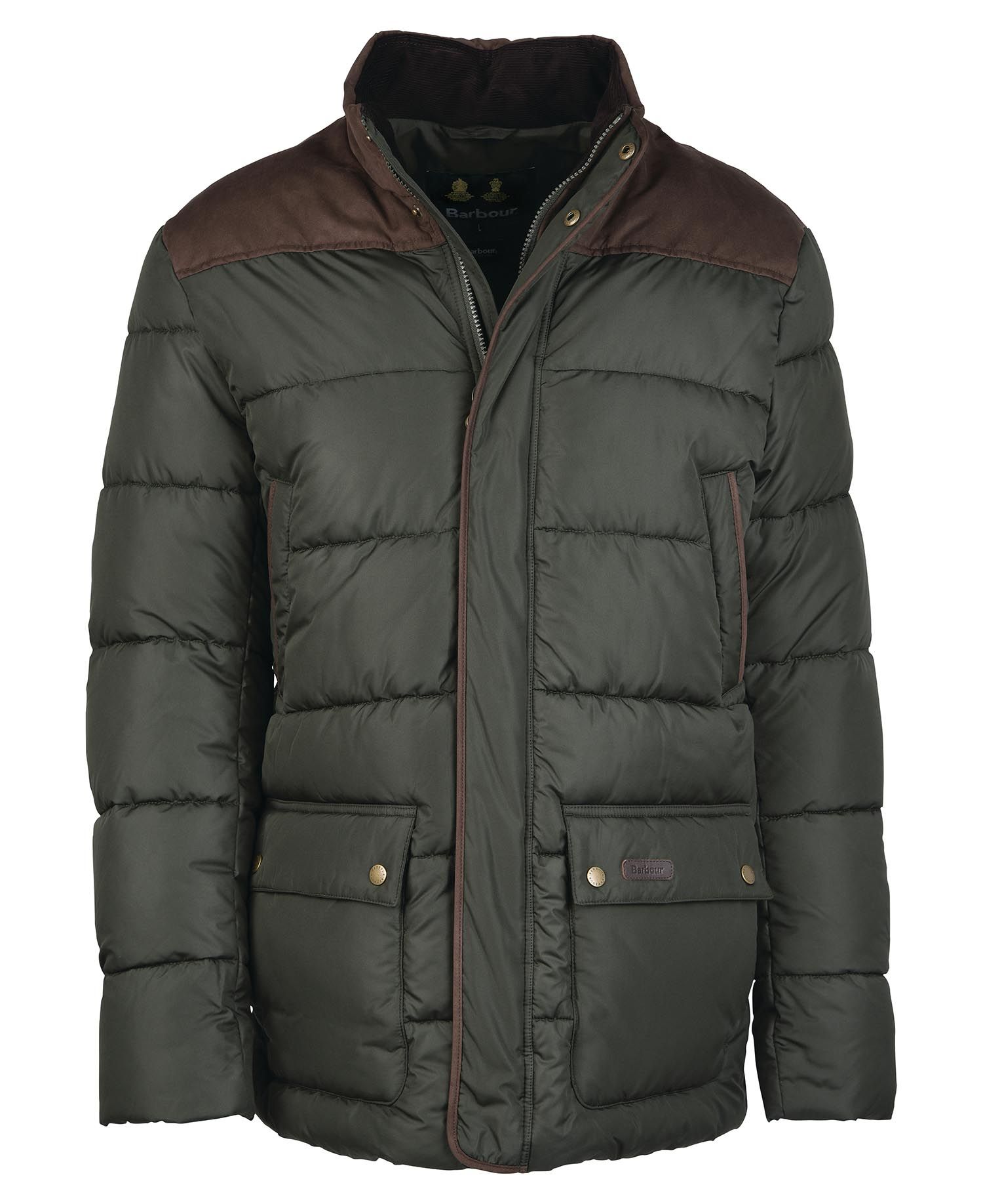 Barbour Winston Men's Quilted Jackets Green | 489321-ZXP