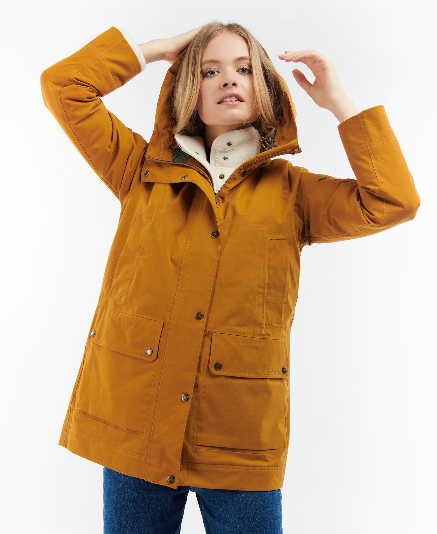 Barbour Winter Beadnell Women's Waterproof Jackets Orange | 890631-TZR