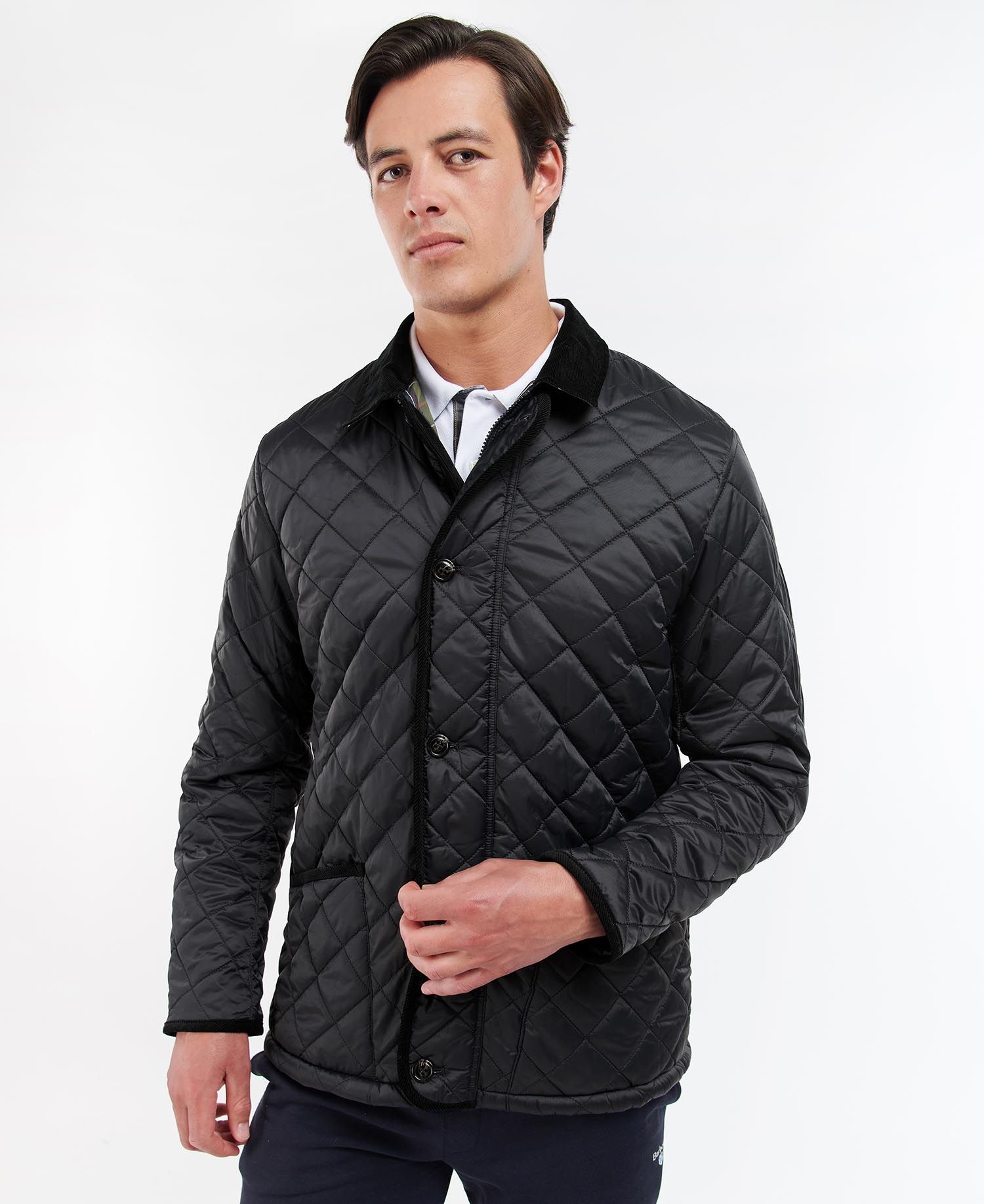 Barbour Winter Liddesdale Men\'s Quilted Jackets Black | 840261-JGV