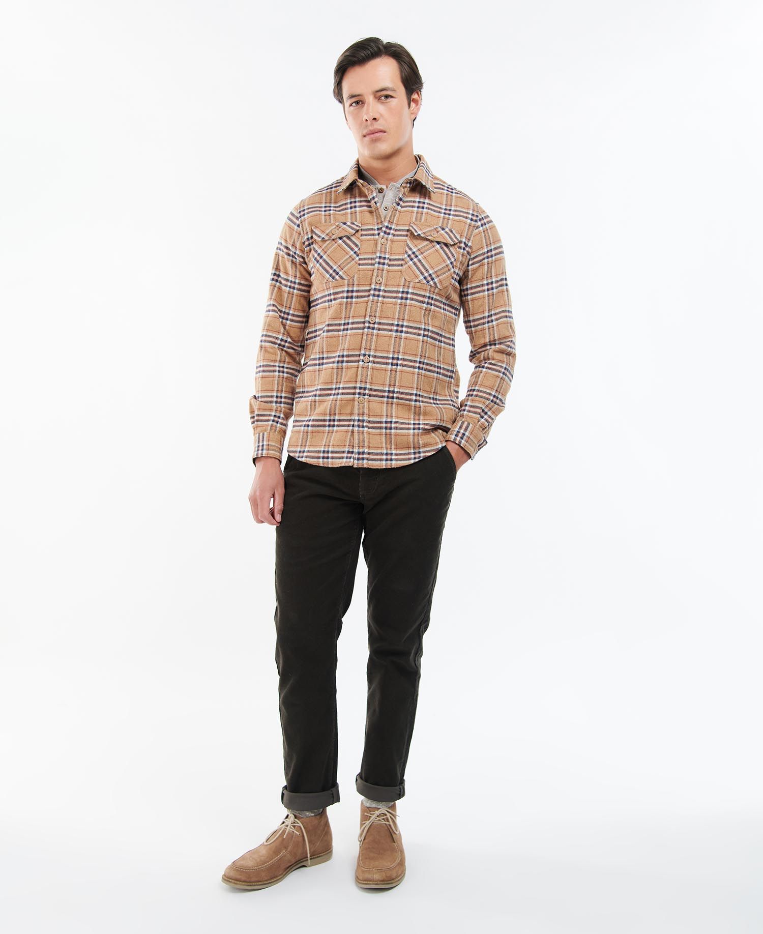 Barbour Winter Work Men's Shirts Brown | 207948-GED