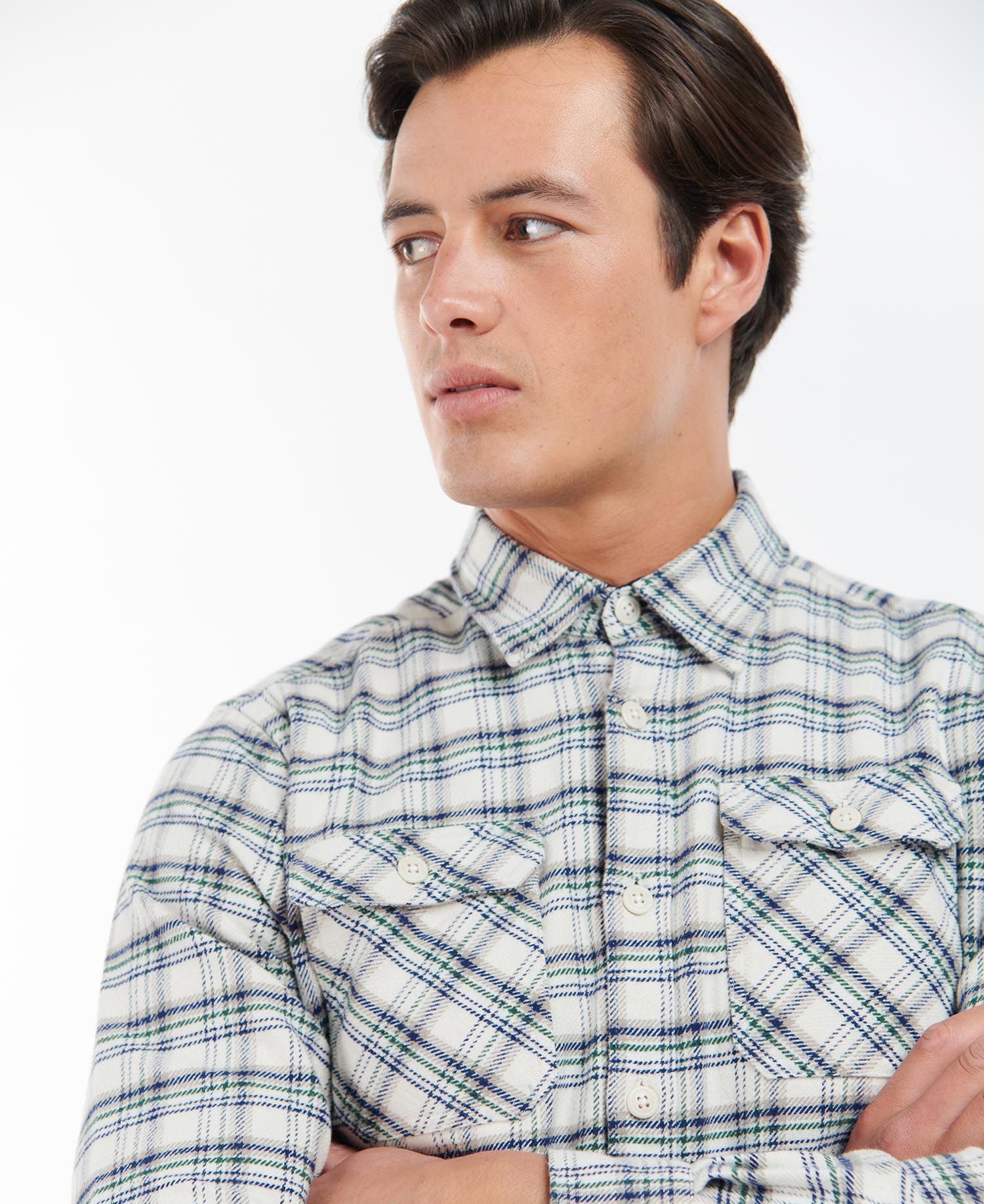 Barbour Winter Work Men's Shirts White | 628704-XYG