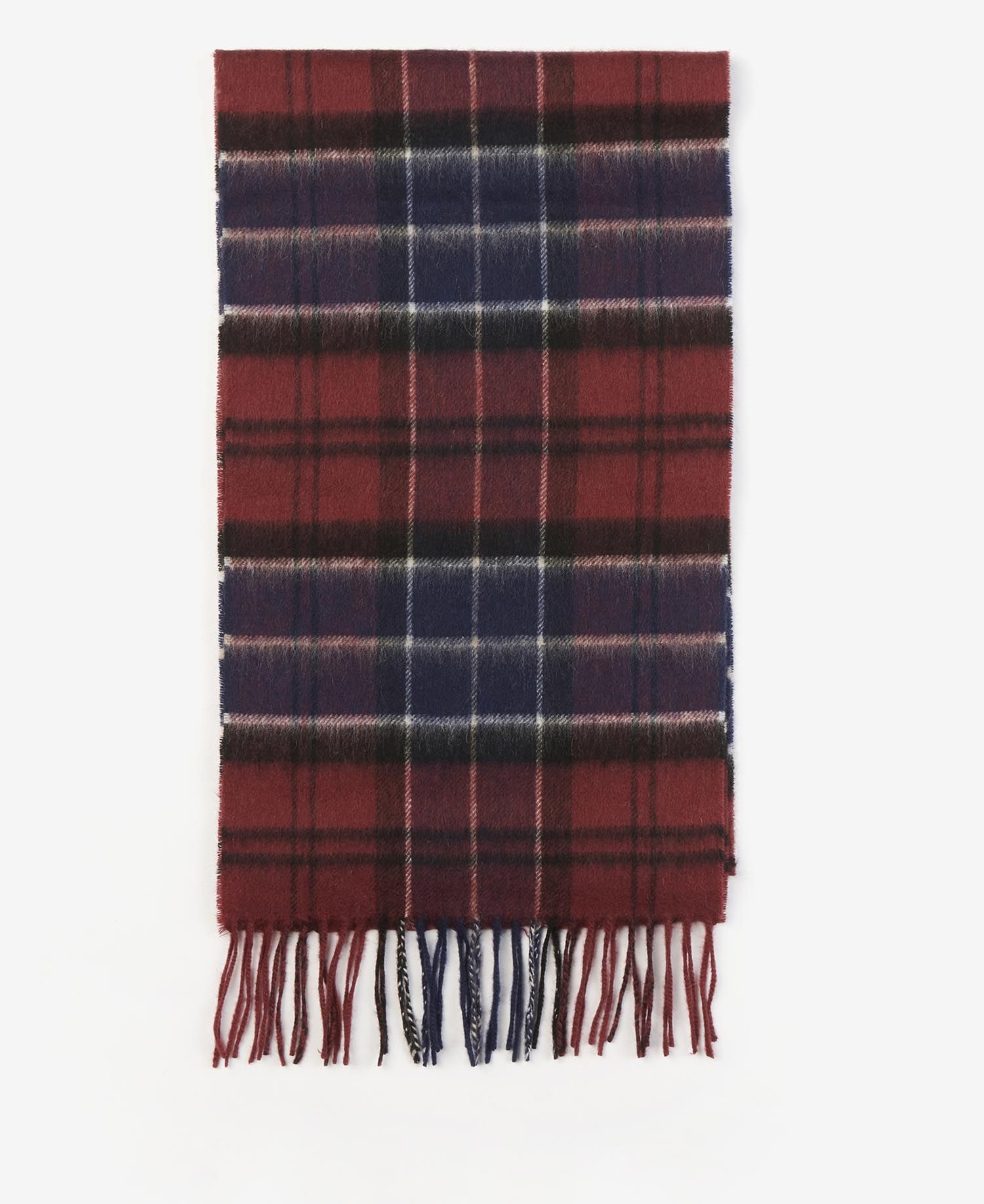 Barbour Wool Cashmere Tartan Men's Scarves Dark Brown | 625147-LZU