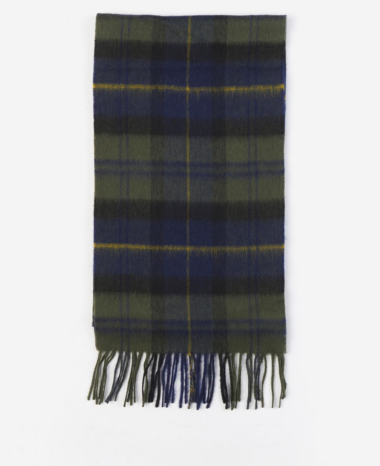 Barbour Wool Cashmere Tartan Men's Scarves Dark Brown | 630927-DQM