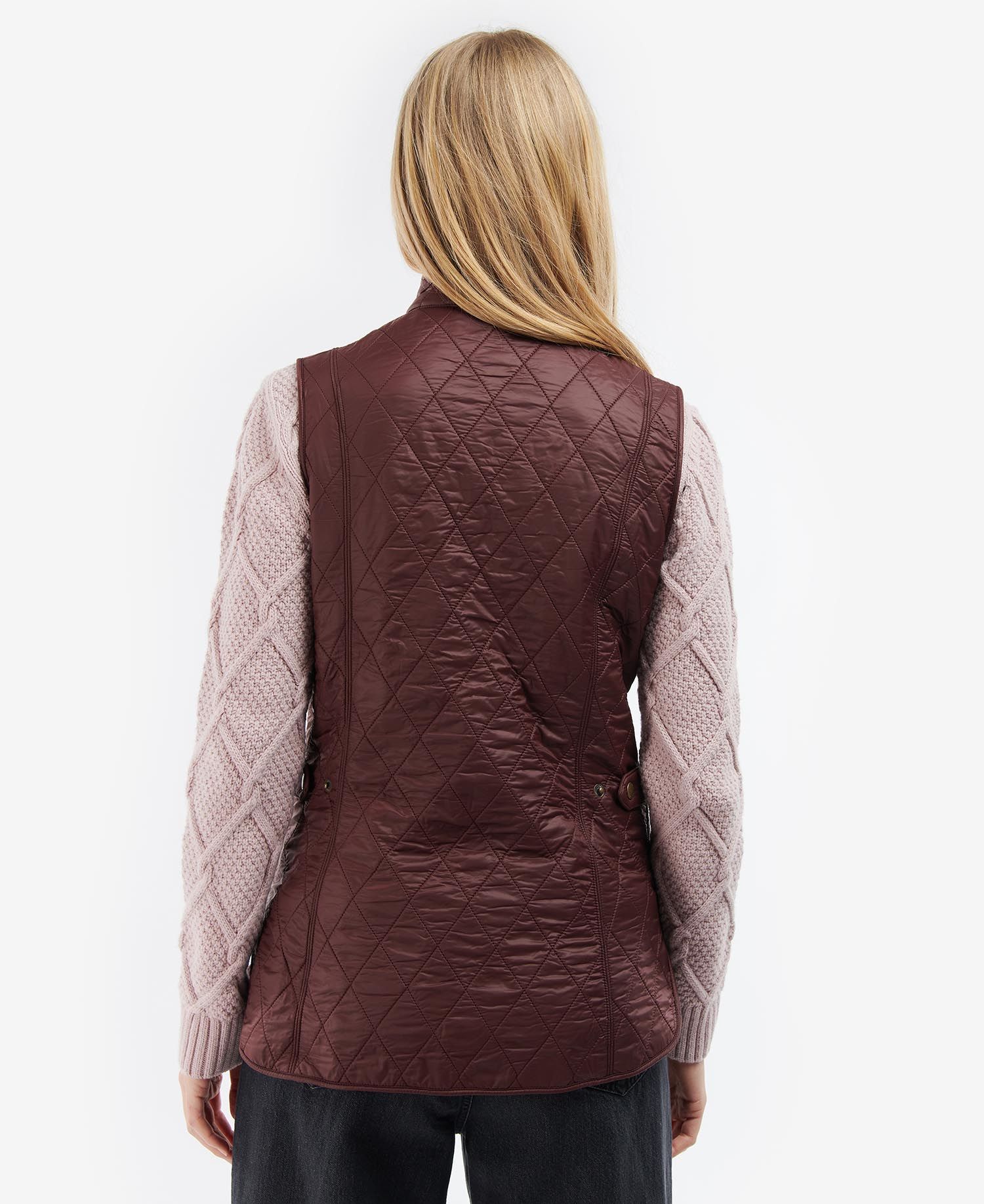 Barbour Wray Women's Vest Burgundy | 437620-CTP