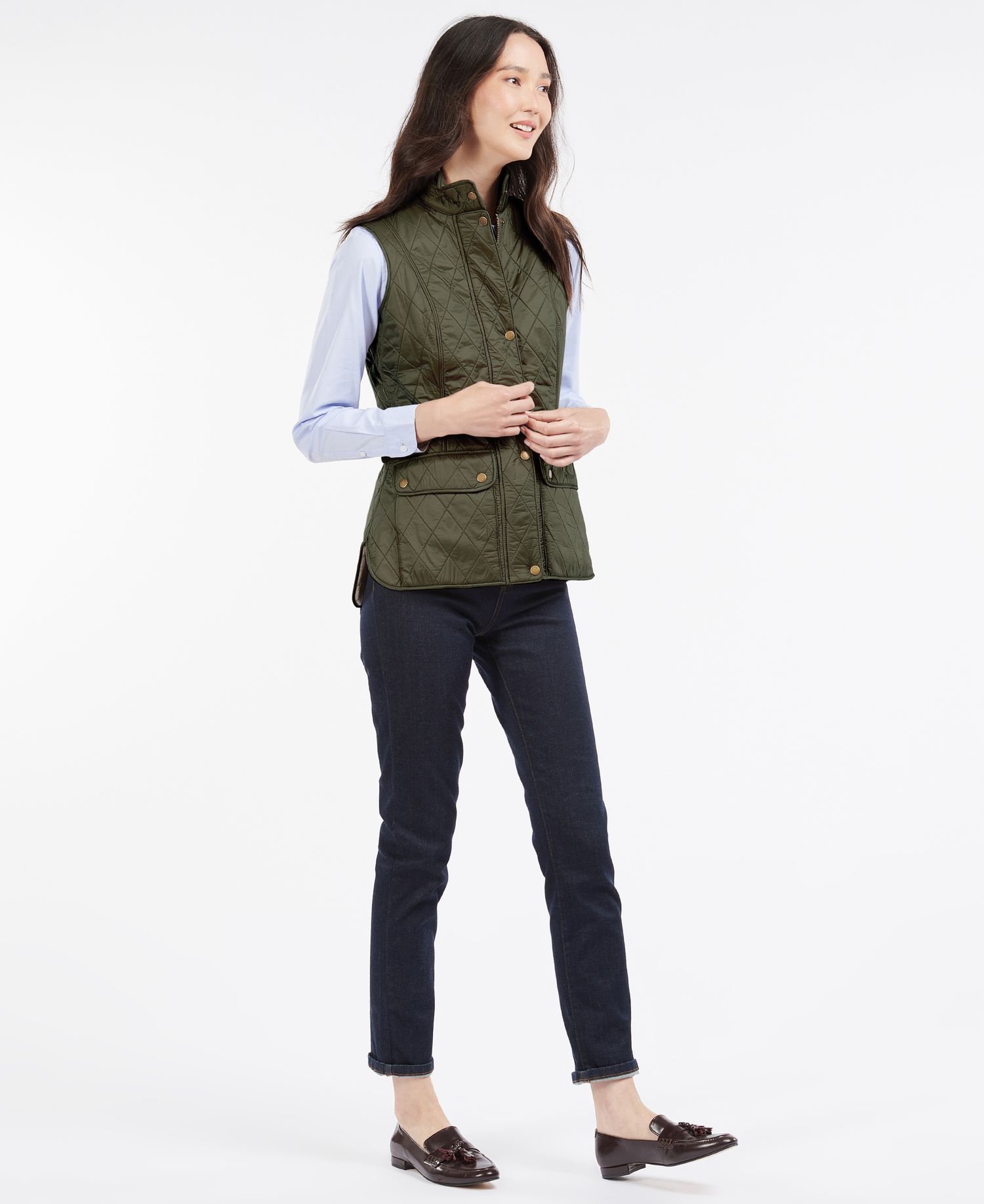 Barbour Wray Women's Vest Navy | 980372-ICV