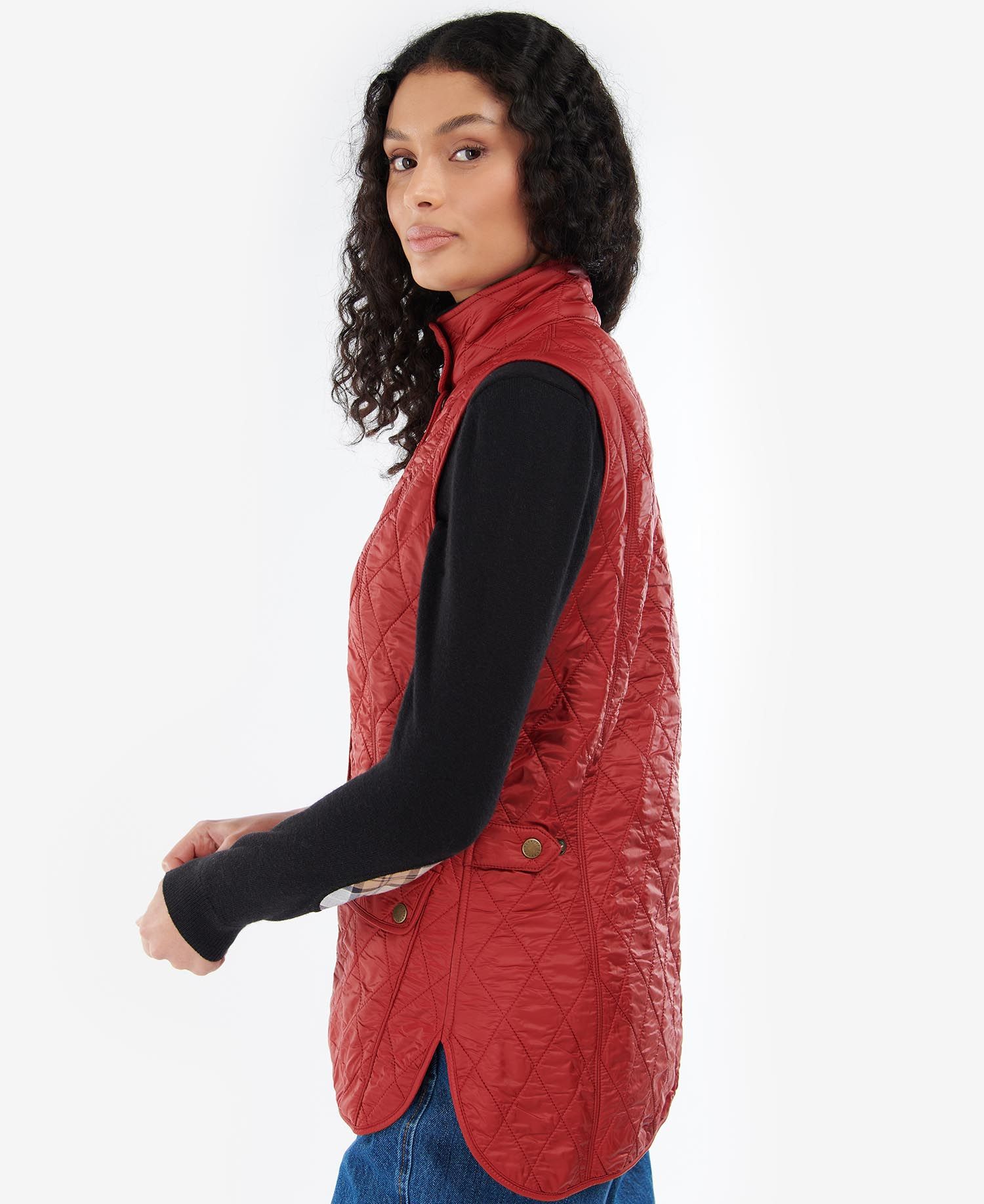 Barbour Wray Women's Vest Red | 127580-ZXV