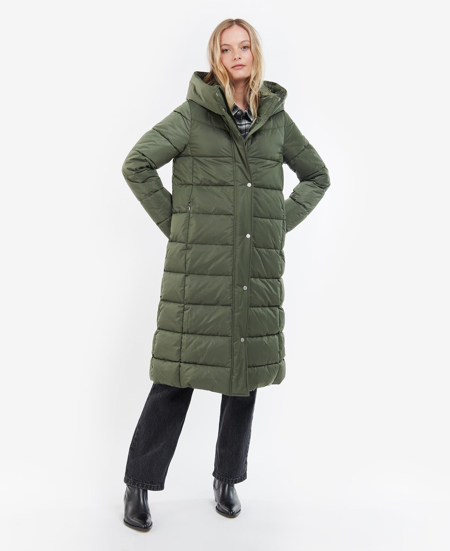 Barbour Zenia Women's Quilted Jackets Olive | 841369-PRE