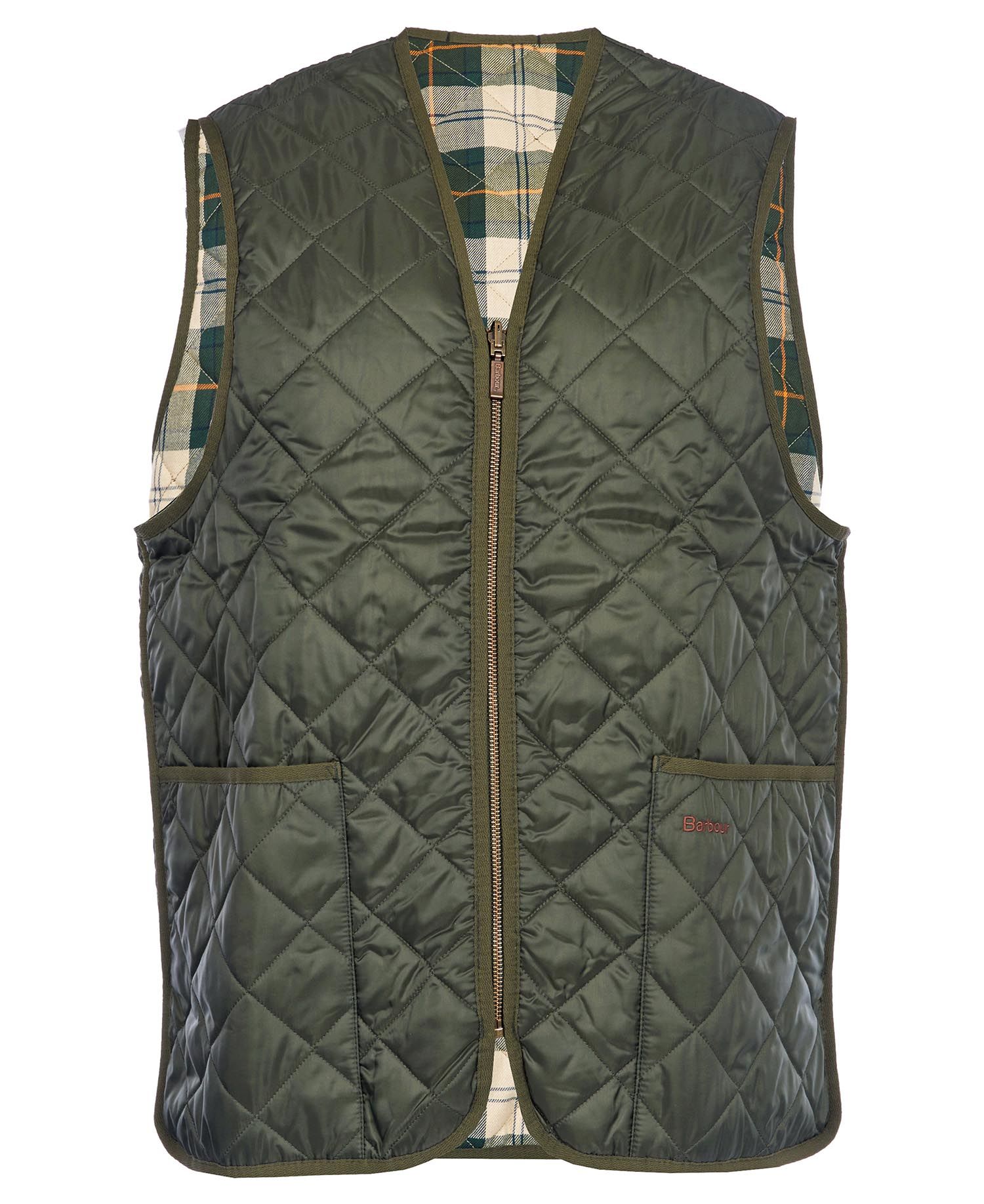 Barbour Zip-In Liner Men's Vest Black | 182630-UIV