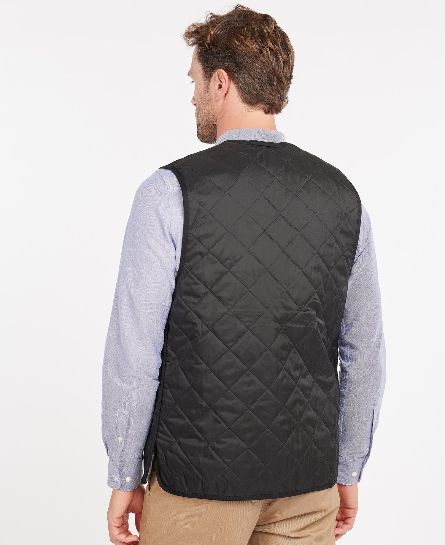 Barbour Zip-In Liner Men's Vest Black | 280634-EBI