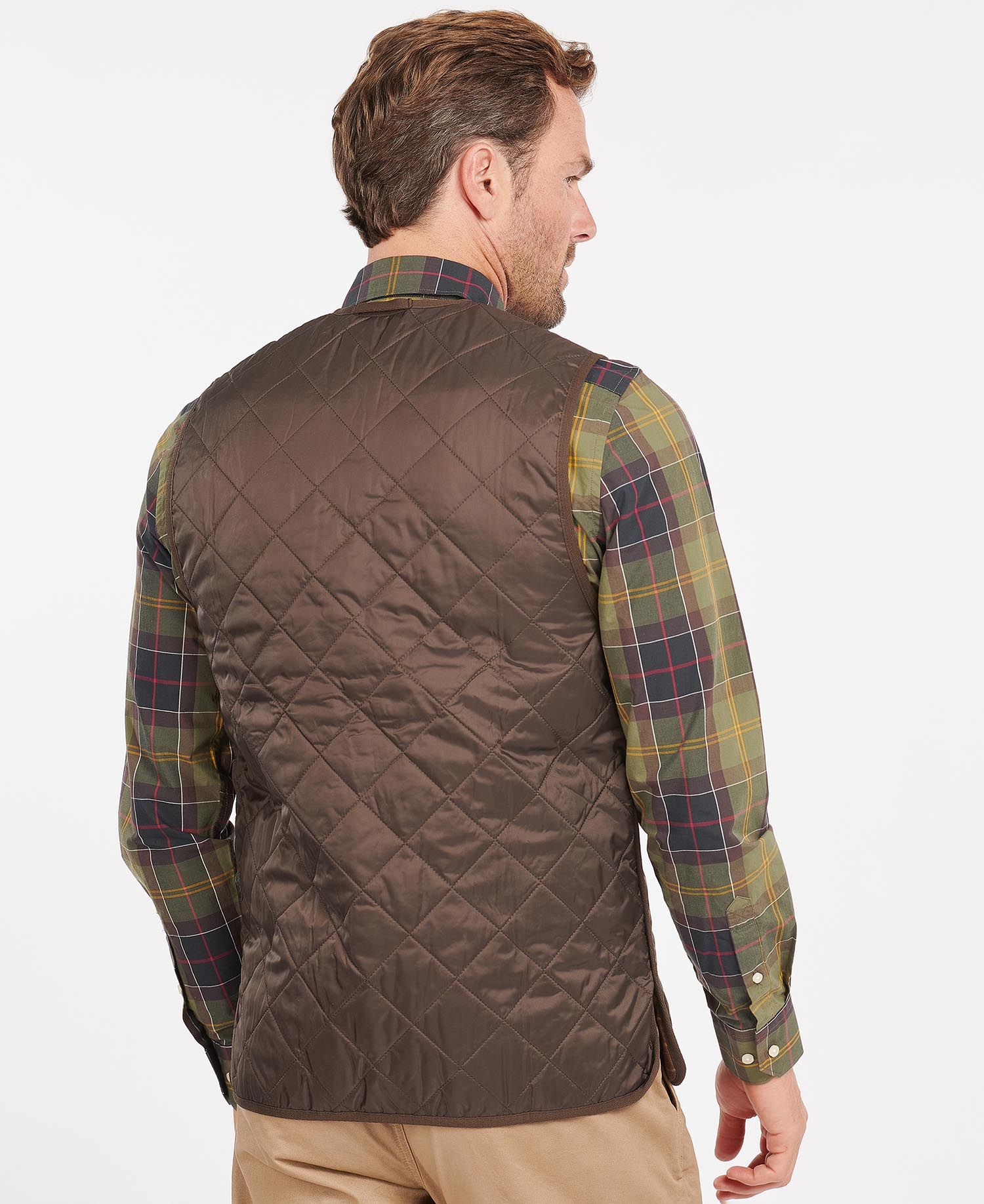 Barbour Zip-In Liner Men's Vest Chocolate | 578326-MNW